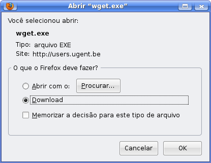 Usando O Wget