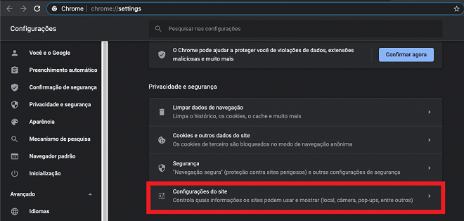 Como Permitir Ou Bloquear O Acesso C Mera E Ao Microfone No Chrome