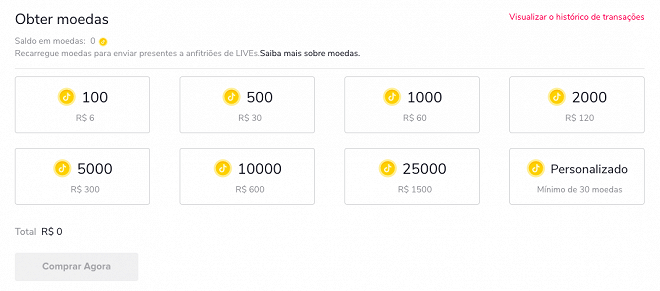 Como comprar moedas no TikTok É possível conseguir grátis