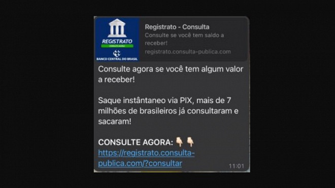 Golpe No WhatsApp Usa Valores A Receber Do Banco Central Para Enganar