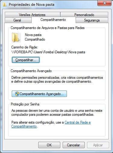 Compartilhamento De Pastas Windows Vista