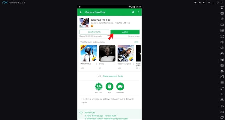 Jogar Garena Free Fire no PC com NoxPlayer