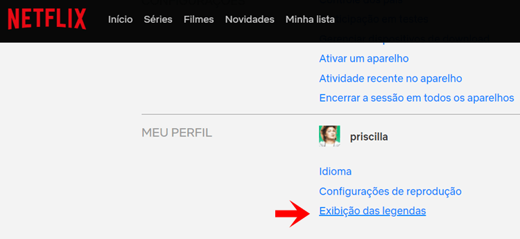 Como aumentar, mudar a cor e o tipo das legendas da Netflix