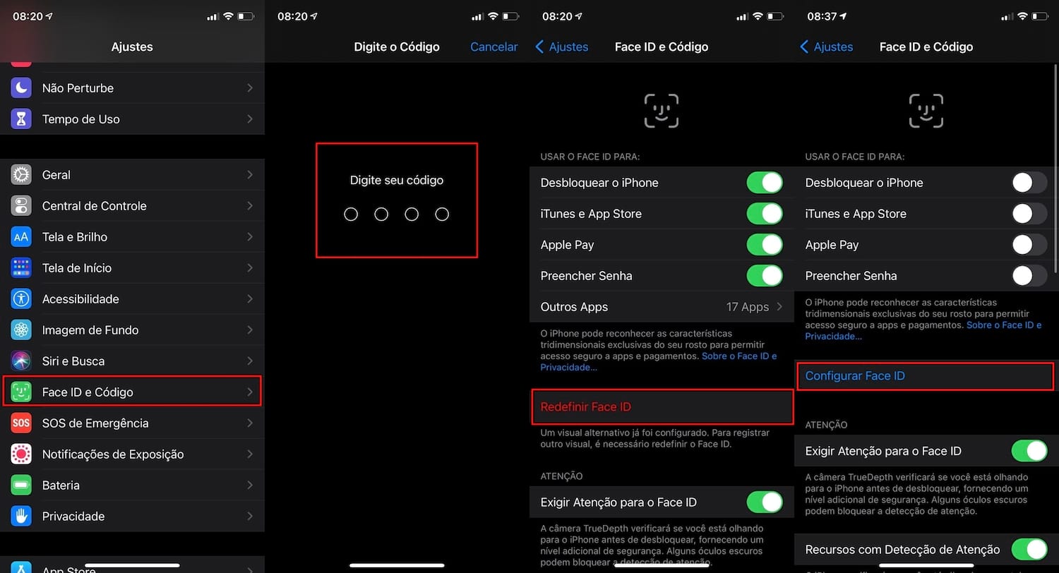 Como cadastrar mais de um rosto no Face ID do iPhone