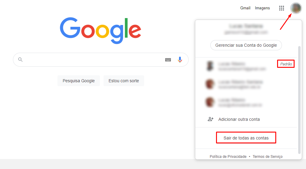 Como entrar e alternar em diferentes contas do Google Drive