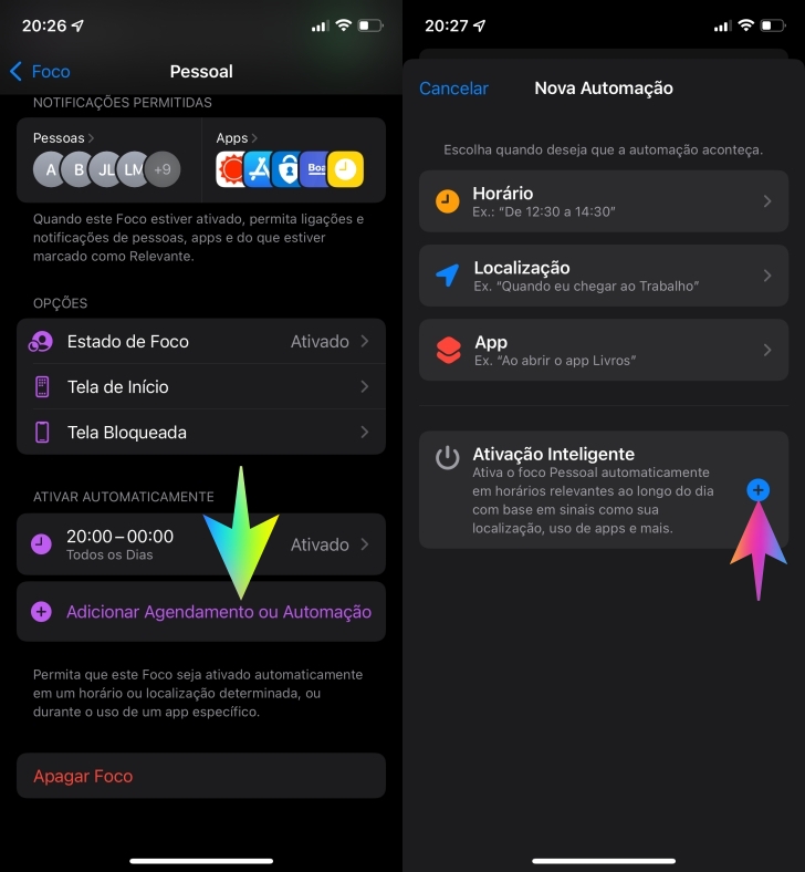 Como ativar e configurar o MODO FOCO EM JOGOS no IOS 15 #ios15