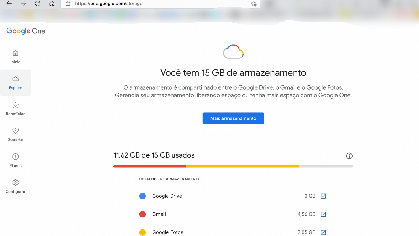 Como o Google Drive calcula o tamanho das pastas do armazamento contratado?  - Comunidade Google Drive