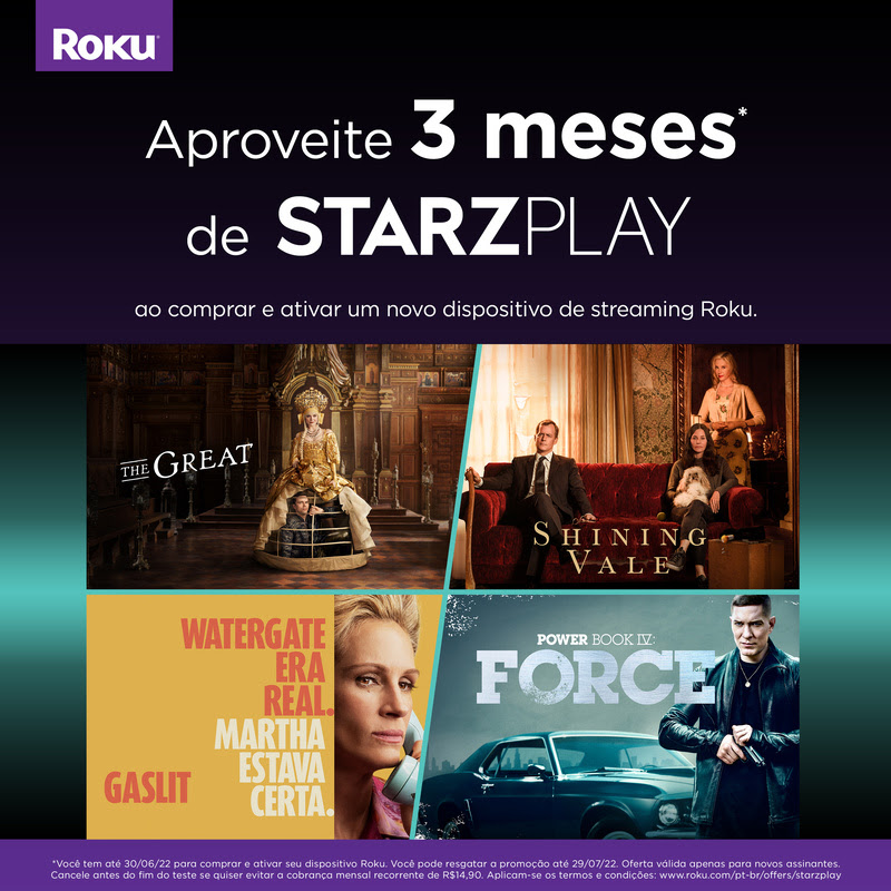 Streaming Starzplay é disponibilizado também na TV por assinatura