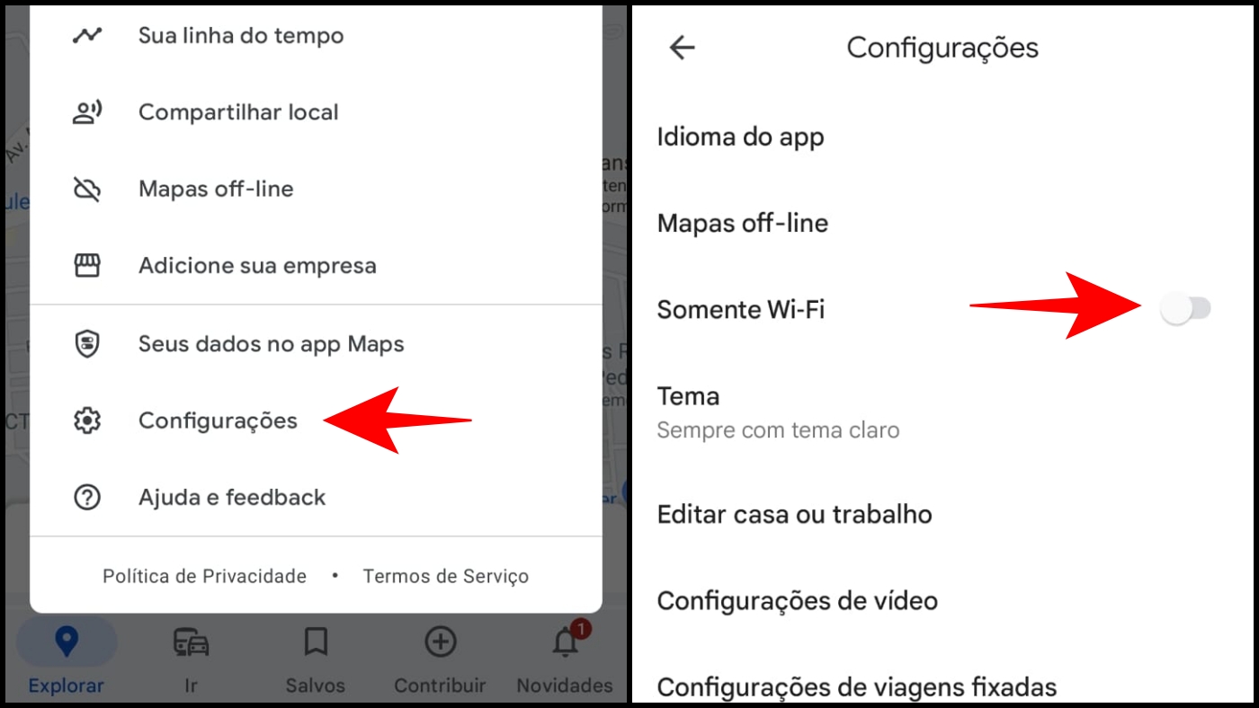 Como instalar mapa offline das redes Wi-Fi da região