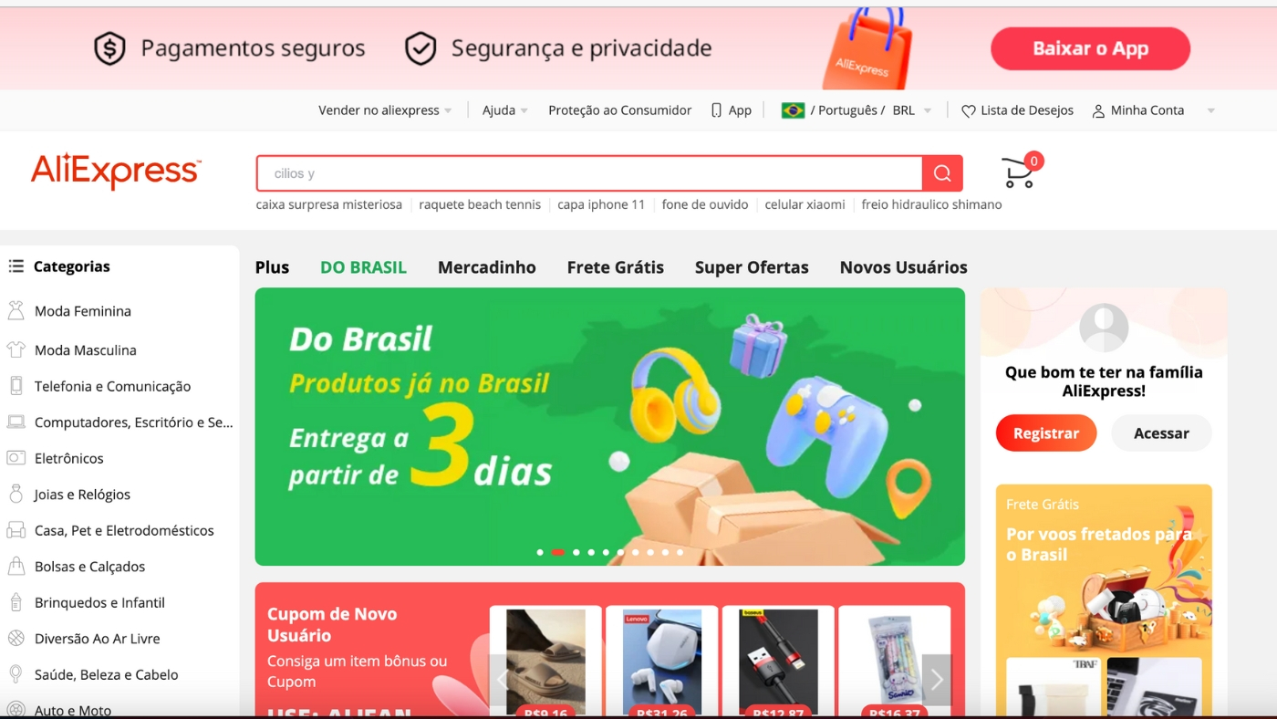 Site de compras da China: seis opções que entregam produtos no Brasil