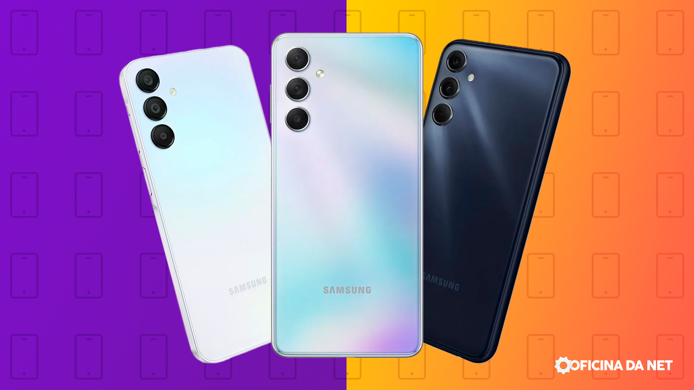 3 celulares Samsung com 256GB até R$ 1.700