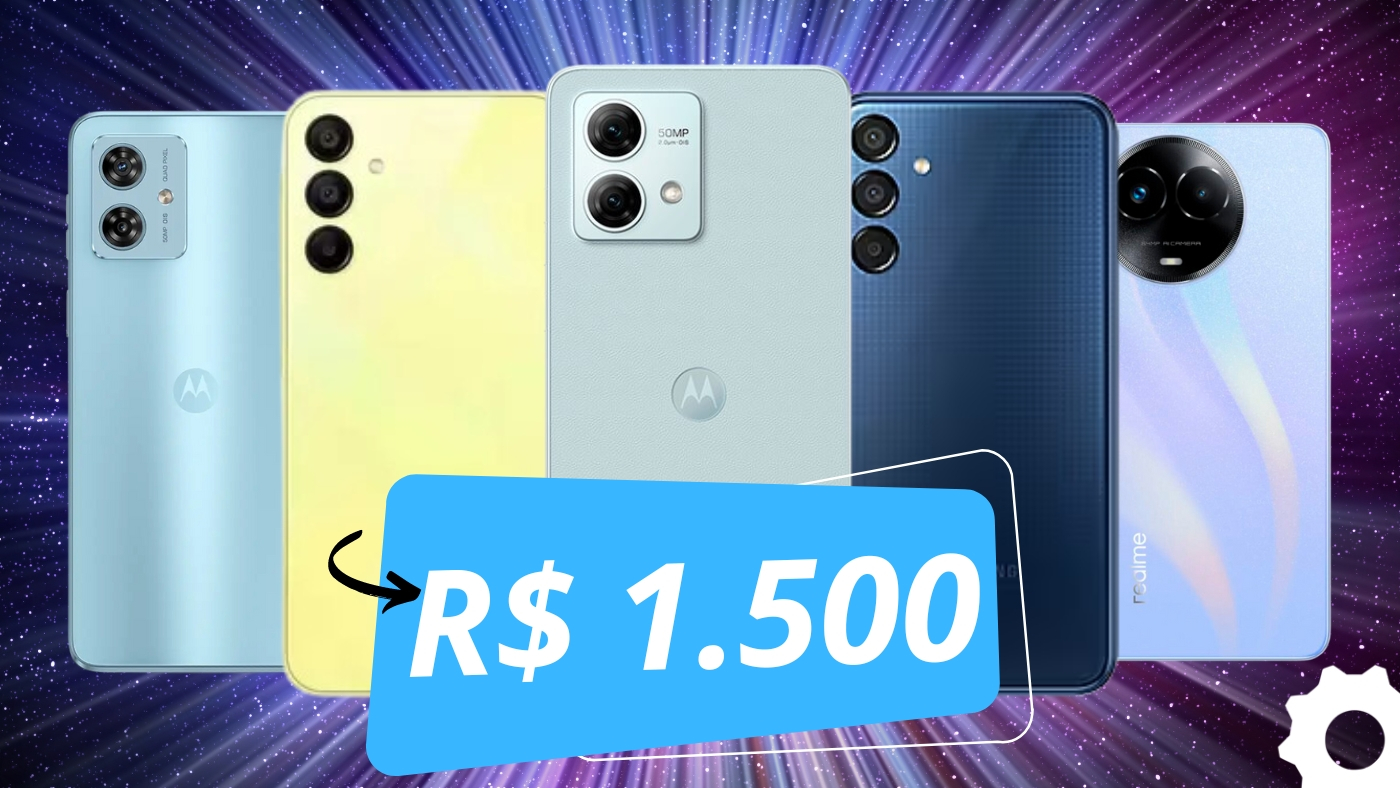 Melhores celulares 5G até R$ 1.500. Imagem: Oficina da Net