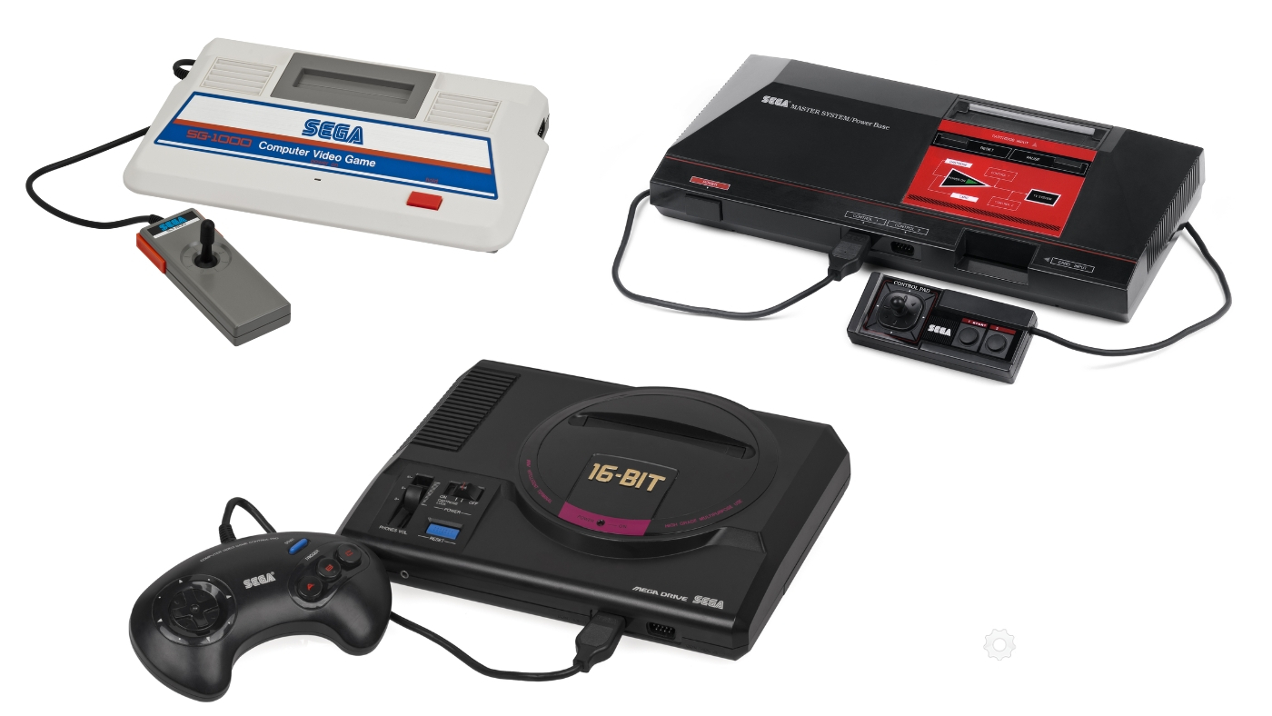 SG-100, Master System e Mega Drive foram os principais consoles para consolidar a SEGA no mercado de games.