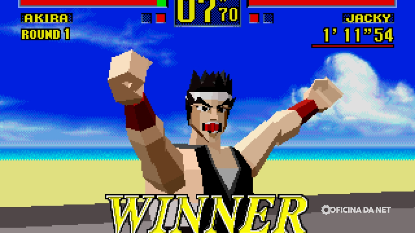 Virtua Fighter foi o primeiro jogo 3D da SEGA