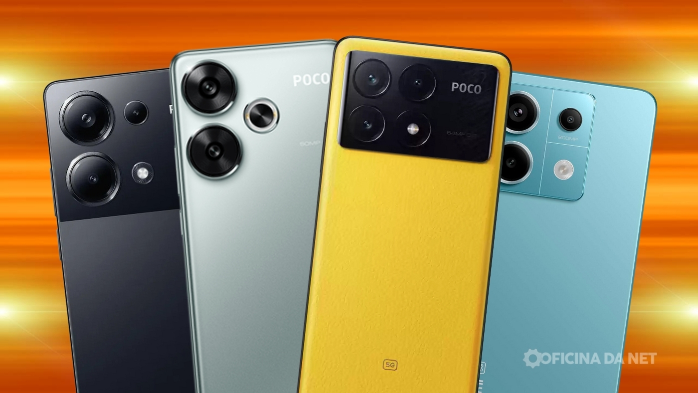 POCO F6 Pro, X6 Pro e Redmi Note 13 em oferta no AliExpress