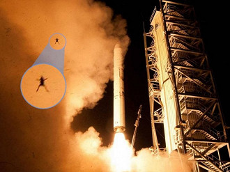 Sapo surge em foto de lanÃ§amento de foguete da Nasa