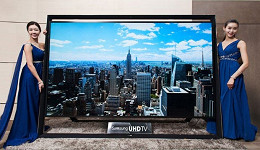 Samsung apresenta TV UHD de 105 polegadas e TV dobrável