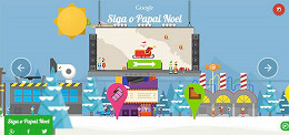 Doodle especial de Natal do Google