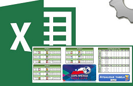 Tabela Copa América 2015 no Excel