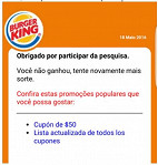 Novo golpe no WhatsApp usa Burger King como isca