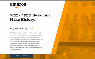 Programa de estágio 2018 da Amazon