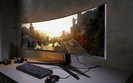 Novo monitor curvo da Samsung de 49 polegadas chega com resolução QHD