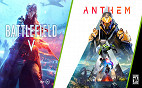 Ganhe Battlefield V ou Anthem na compra de uma Nvidia RTX