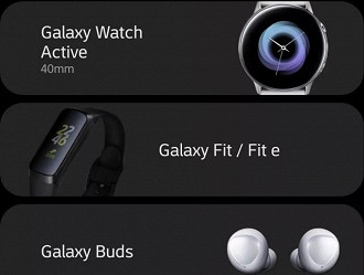 Samsung deixa vazar nova linha de wearables através de seu aplicativo.