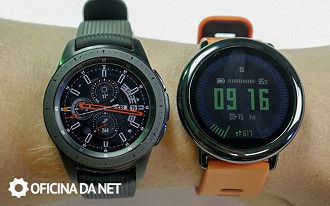 Galaxy Watch BT comparado com Amazfit Pace