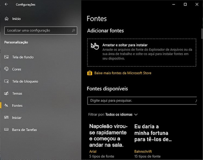 Como Gerenciar Suas Fontes No Windows