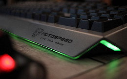 Motospeed tem stand  com seus teclados ópticos e mouses | BGS 2019