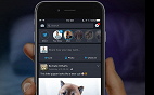 App Facebook, em seu modo escuro, no Android, aparece para mais usuários