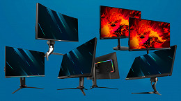 Acer lança nova linha de monitores Predator e Nitro