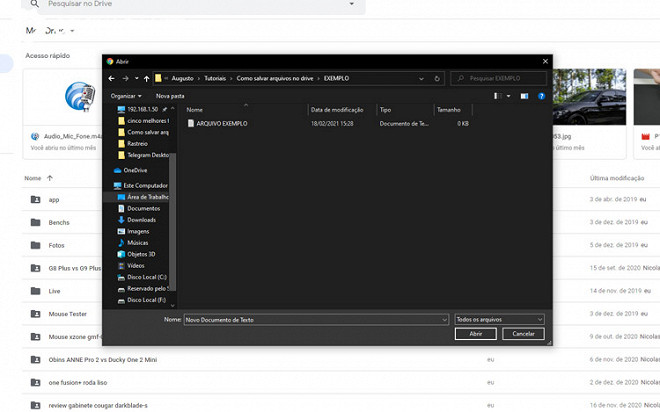 Como Salvar Arquivos No Google Drive