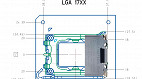 Intel LGA 1700 e LGA 1800 tem design vazado