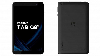 Tab Q8 é o novo tablet compacto da Positivo. (Crédito: Positivo/Divulgação)