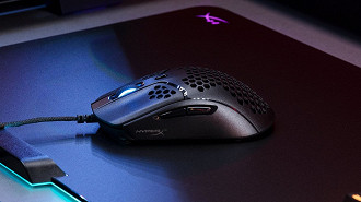 Mouse HyperX Pulsefire Haste Wireless. (Crédito: HyperX/Divulgação)
