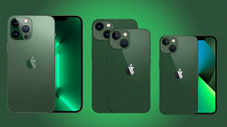 Novos iPhones verdes