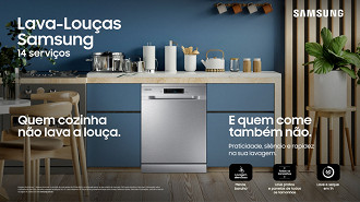 A primeira linha de lava-louças da Samsung vai chegar ao Brasil dentro dos próximos dias (Imagem: Samsung/Divulgação)