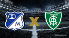 Millonarios x América-MG: onde assistir ao vivo a Sul-Americana