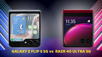 Comparativo: Z Flip 5 5G vs Moto Razr 40 Ultra 5G