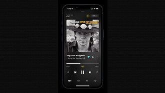 Substituição do Master pelo Max na tela de reprodução de músicas do aplicativo Tidal para iOS. Fonte: DigitalTrends