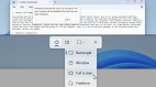 Ferramenta de Captura e Bloco de Notas recebem melhorias no Windows 11