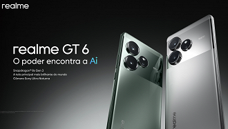 O Realme GT 6 é o que a empresa trouxe de mais top para o Brasil para 2024, ele nem chega a ser comparável com os flagships citados acima.