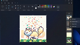 Paint agora tem layers (camadas) igual ao Photoshop