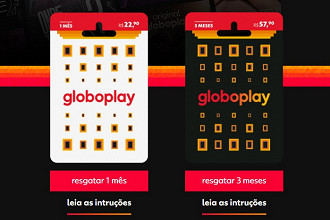 Preços dos gift cards do Globoplay