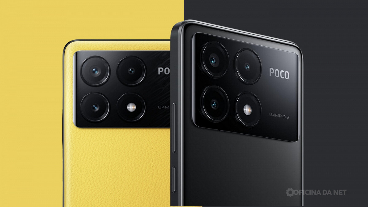 Poco X6 e X6 Pro. Imagem: Oficina da Net