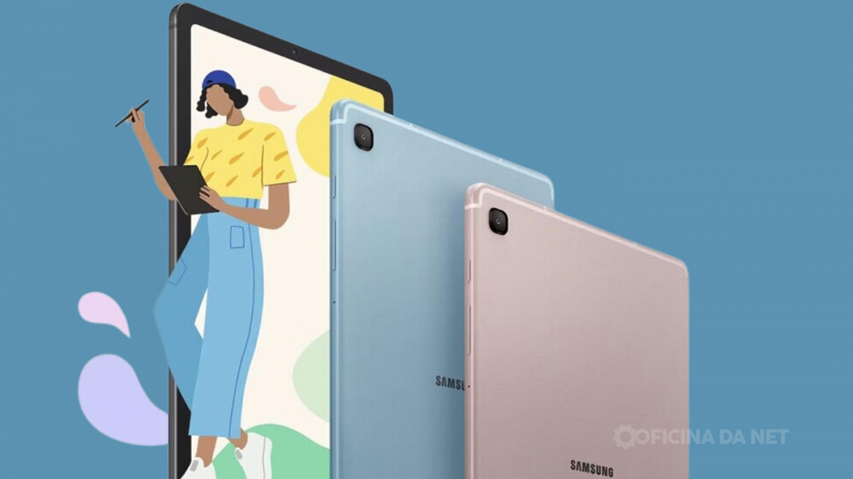 Galaxy Tab S6 Lite é relançado com novo processador. Imagem: Oficina da Net