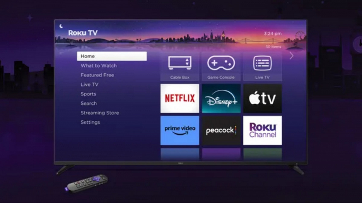 Roku TV recebe atualização com novos recursos de imagem. Imagem: Roku TV Reprodução