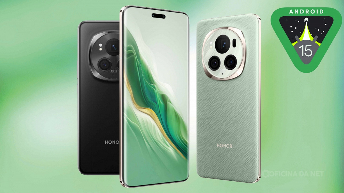 Honor Magic6 Pro e Magic V2 começam a testar o Android 15.